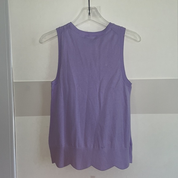 NWT Banana Republic Lavender Scallop Hem Sweater Tank Size XS - Picture 5 of 5